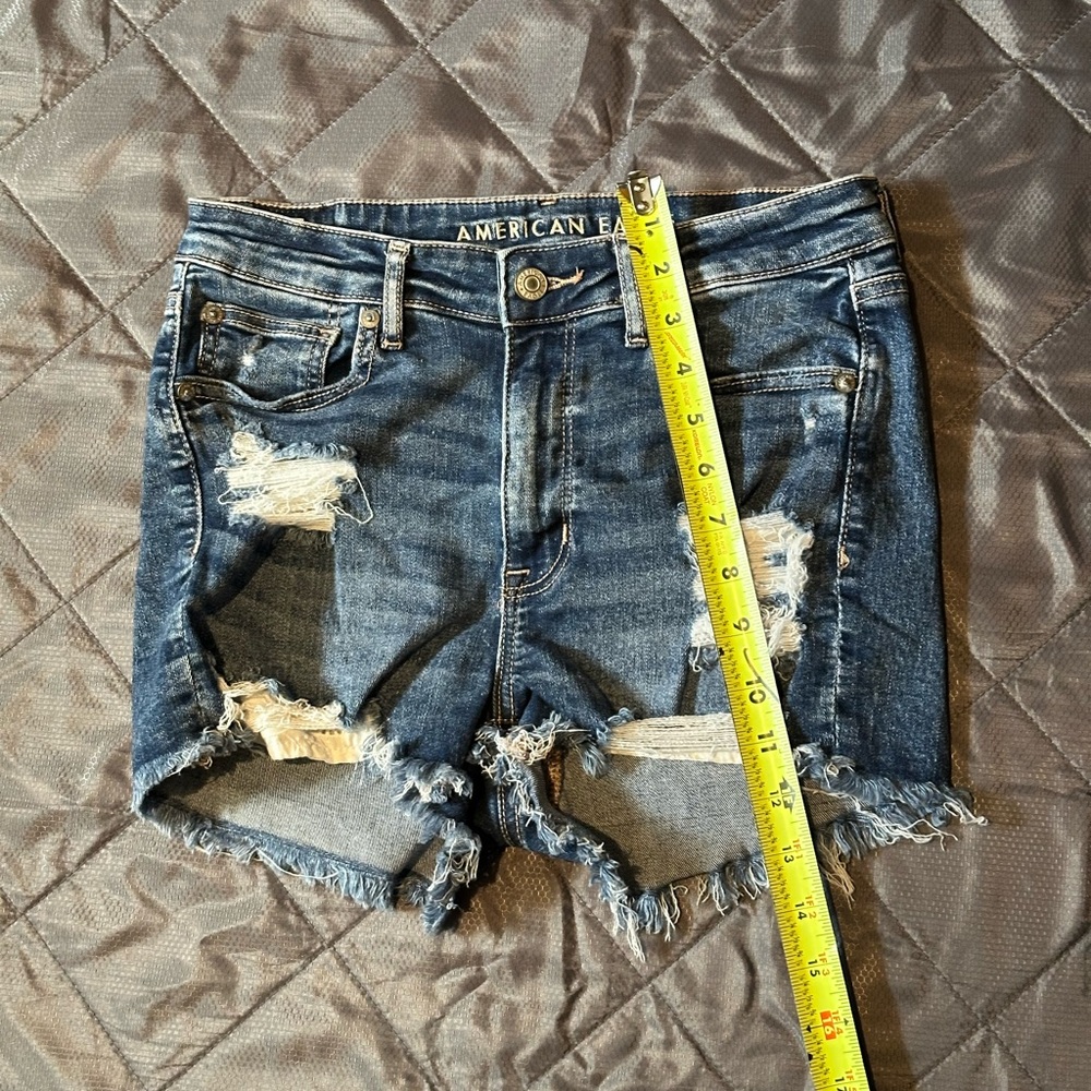 American Eagle Next Level Ripped Denim Shorts - Picture 5 of 6